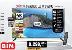 DİJİTSU 50 İNÇ UHD ANDROID LED TV DS9800 AKILLI TELEVİZYON